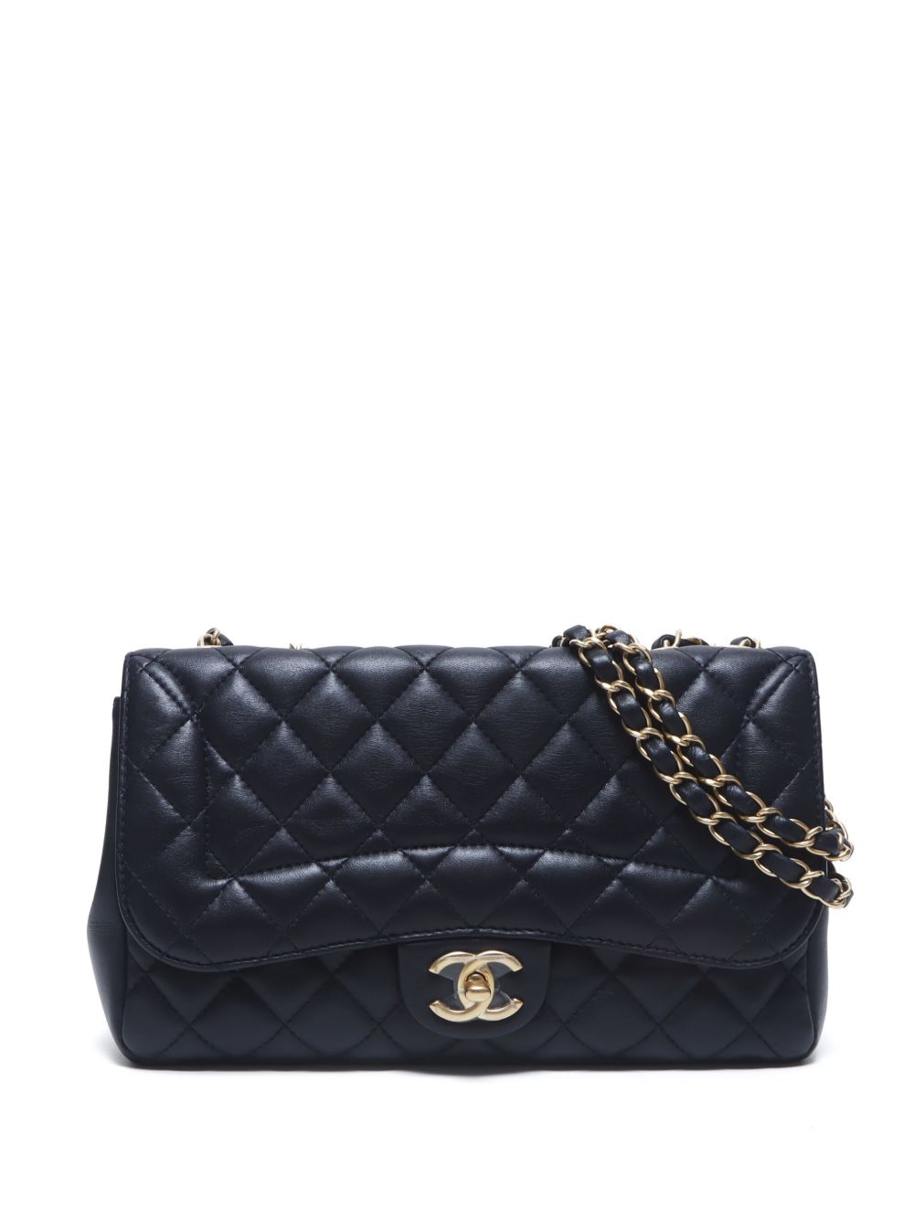 CHANEL Pre-Owned CC 旋扣菱纹绗缝单肩包（2015年典藏款） - 蓝色