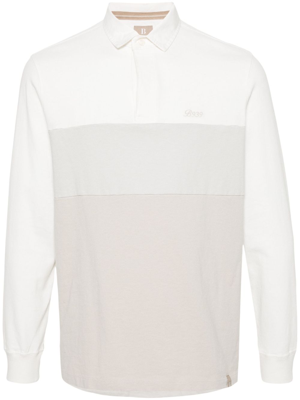 Boggi Milano logo刺绣棉polo衫 - 中性色