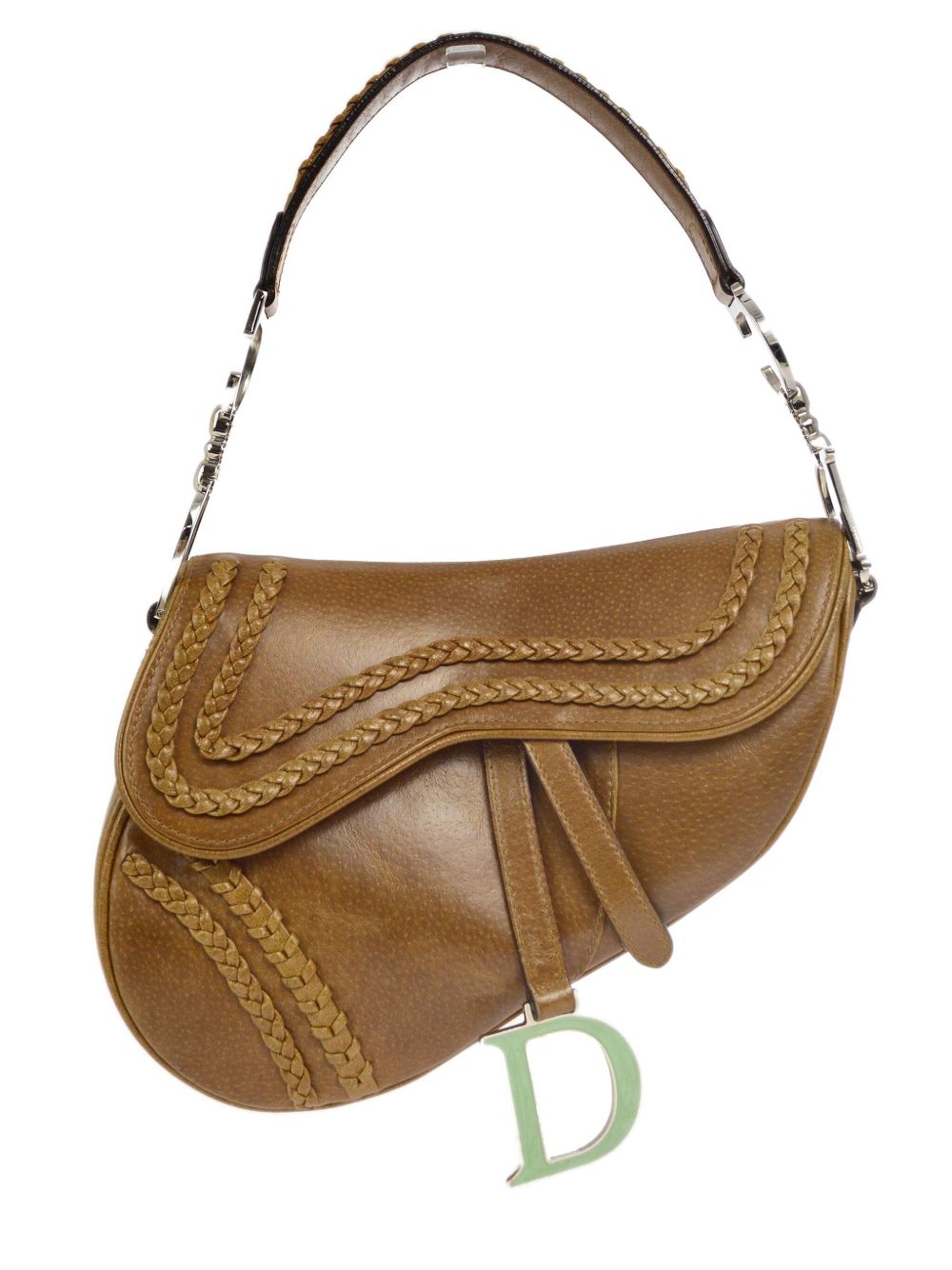 Christian Dior Pre-Owned 限量版马鞍手提包（2005年典藏款） - 褐色