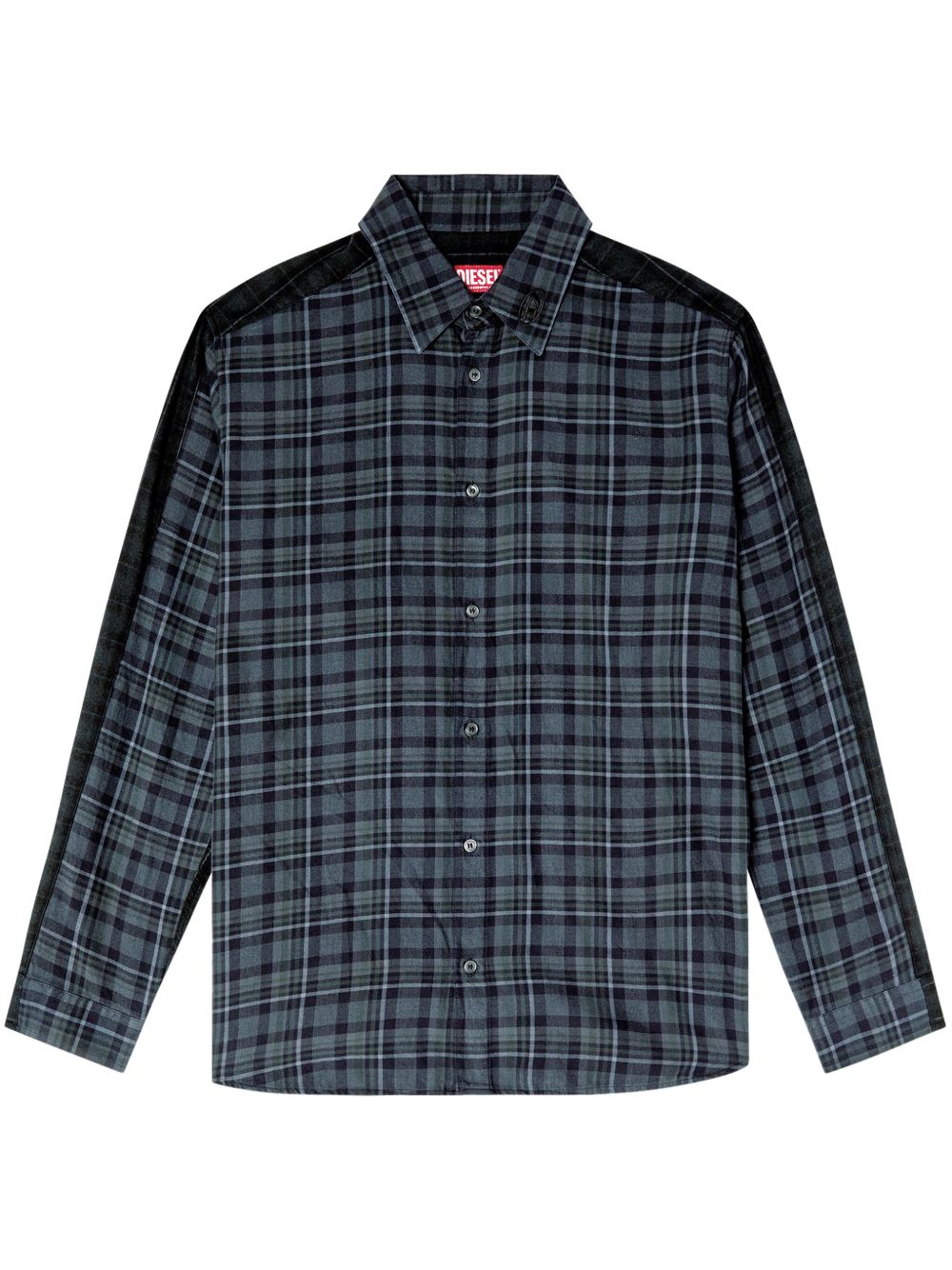 Diesel S-SIMPLY-CHECK 衬衫 - 蓝色