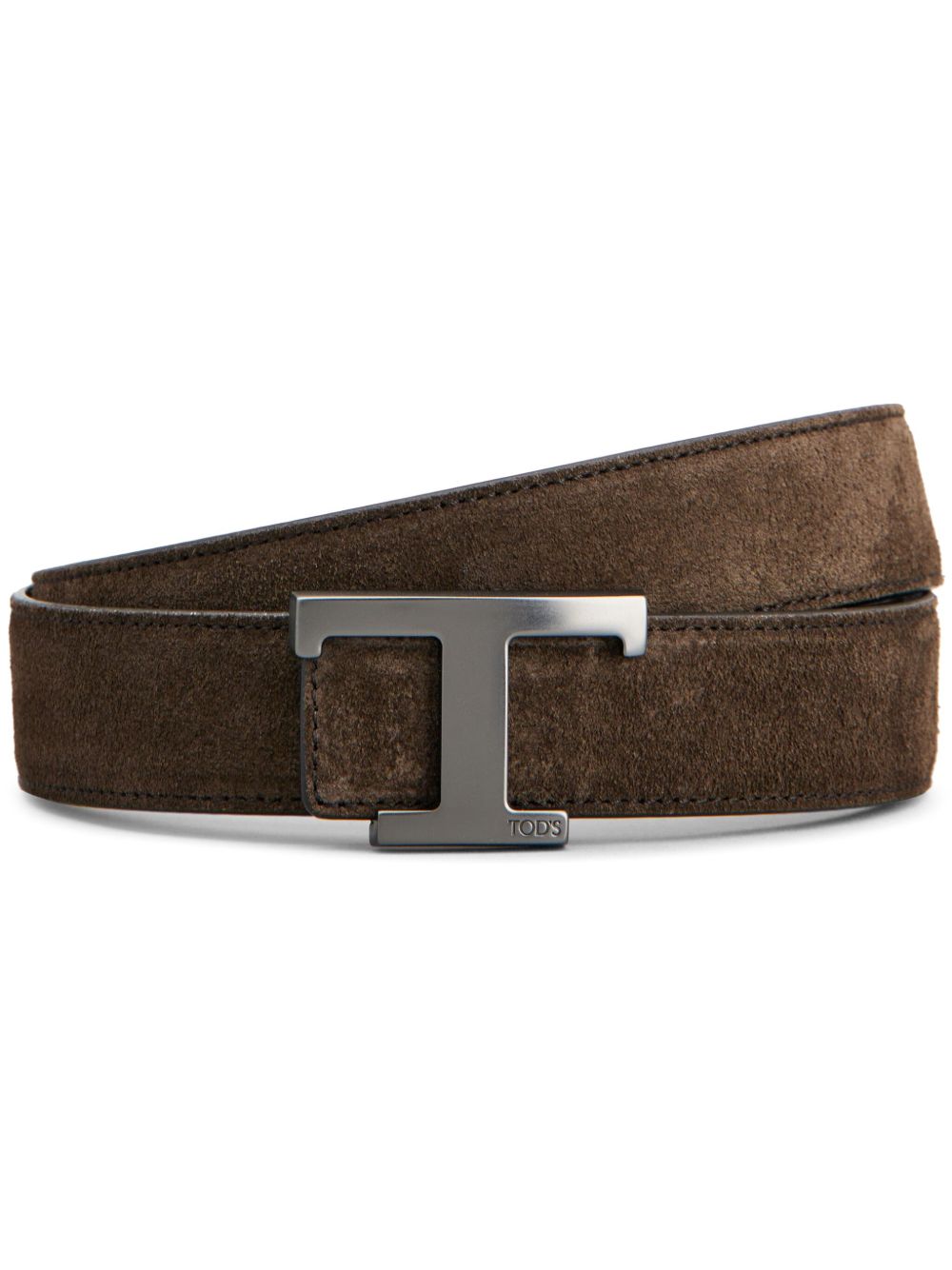 Tod's New T 皮质腰带 - 黑色