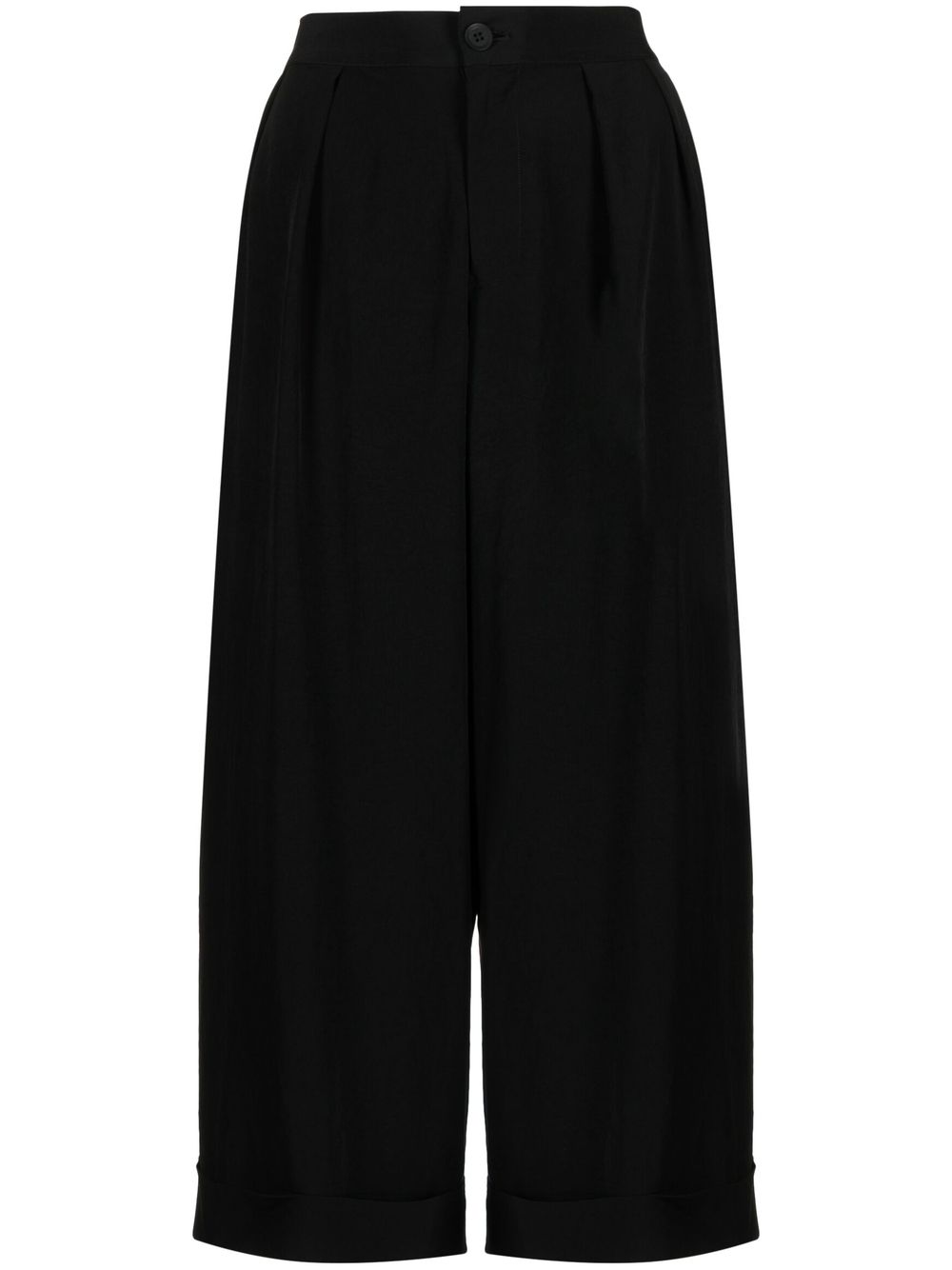Yohji Yamamoto 露踝垮裤 - 黑色