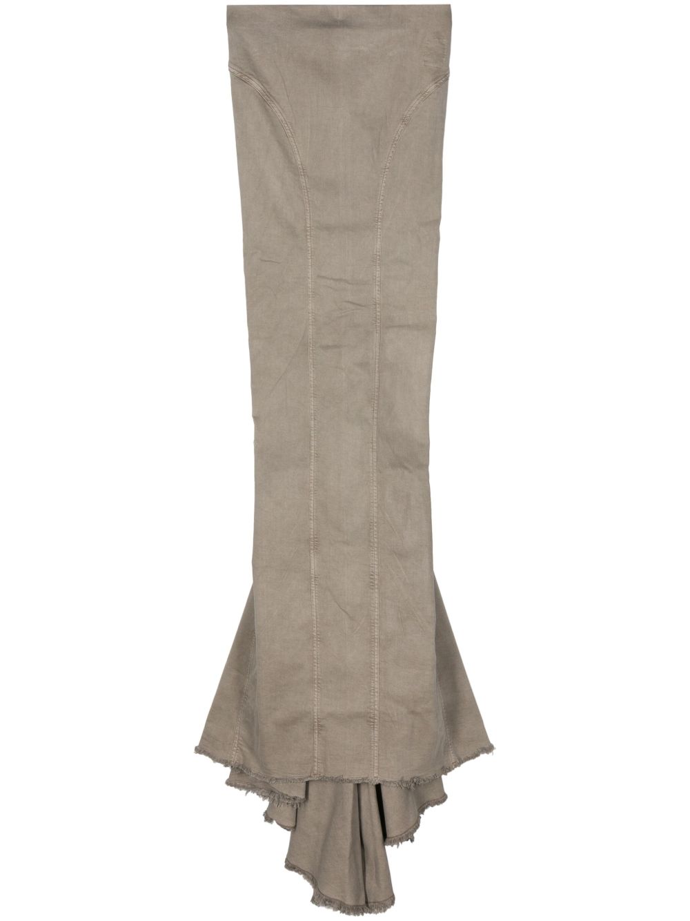 Rick Owens DRKSHDW Al Pilar 牛仔半身裙 - 灰色