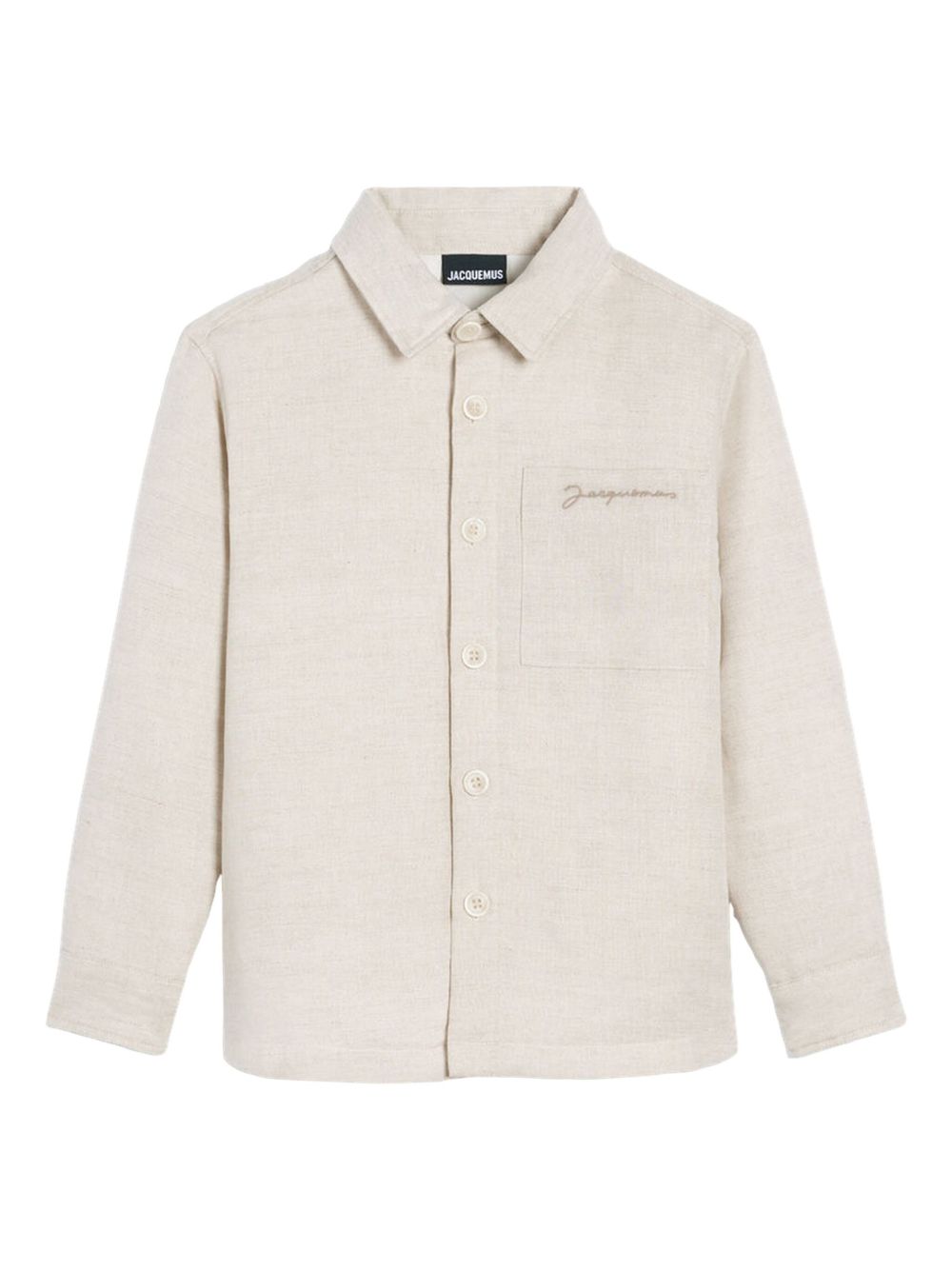 JACQUEMUS L'ENFANT logo刺绣衬衫 - 中性色