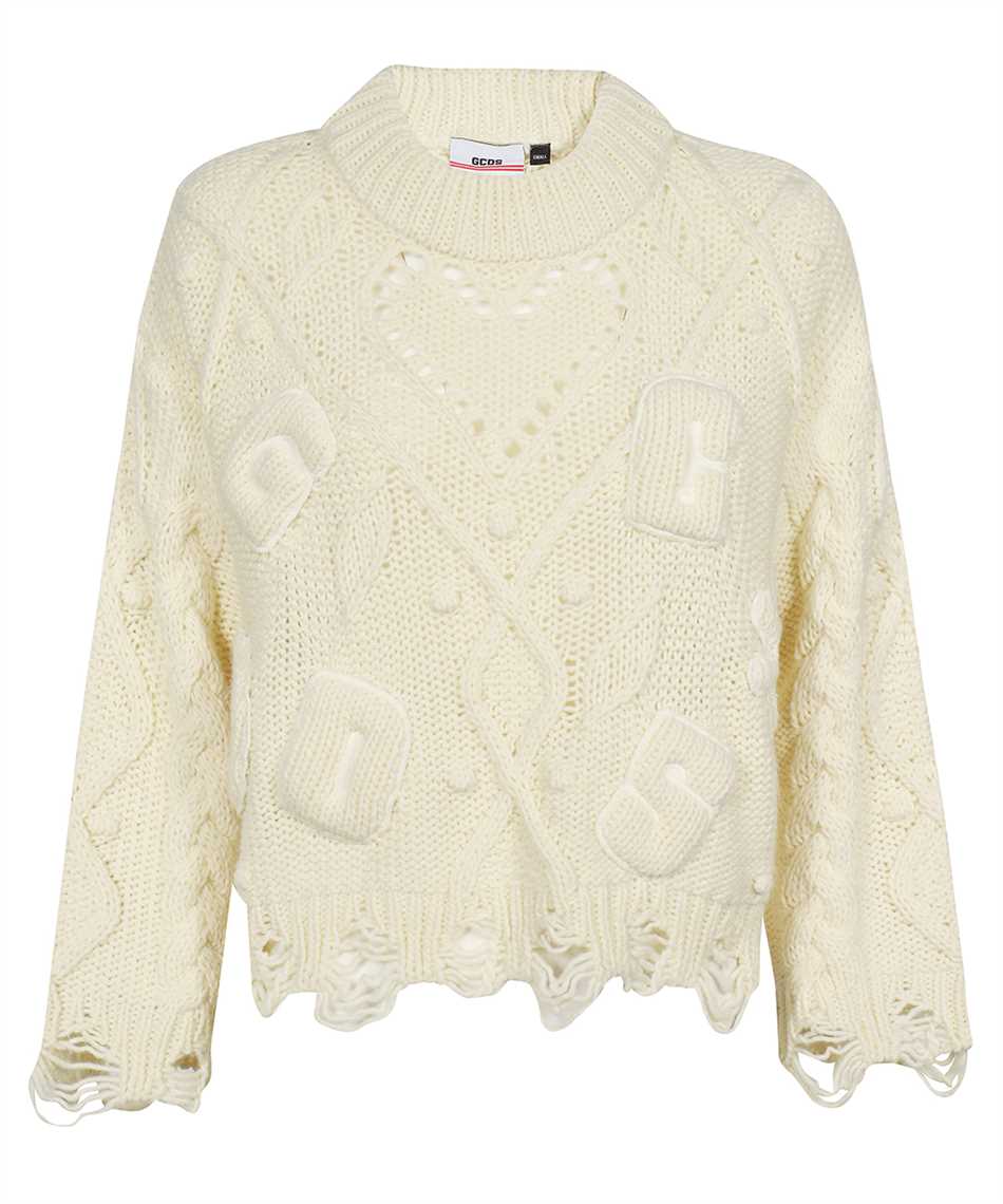 GCDS Long Sleeve Crew-neck Sweater