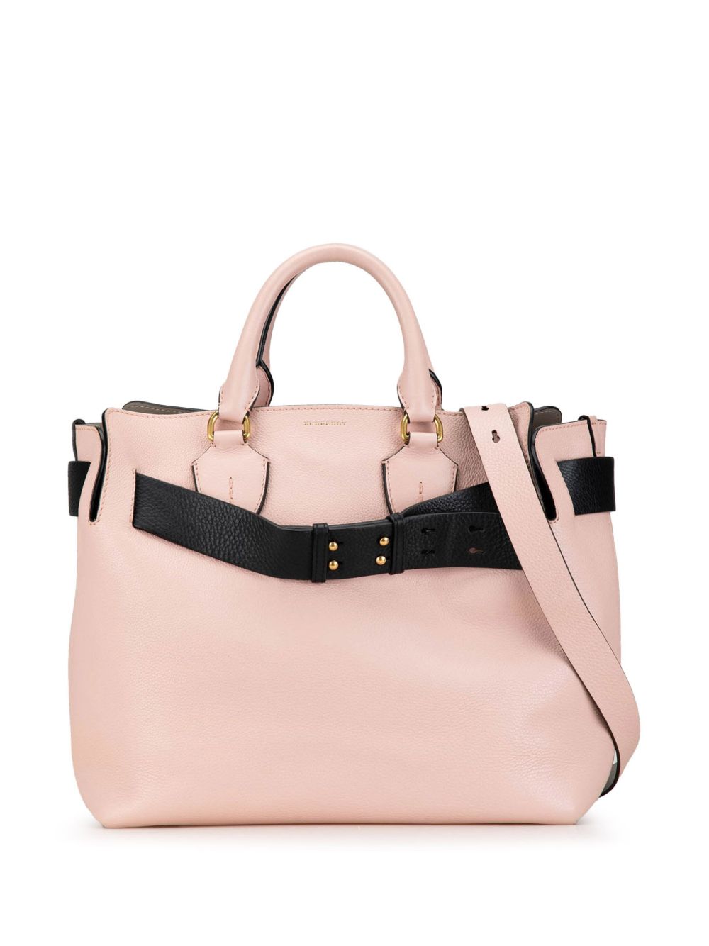 Burberry Pre-Owned Marais Belt Bag 中号双色皮质斜挎包（2000年代典藏款） - 粉色