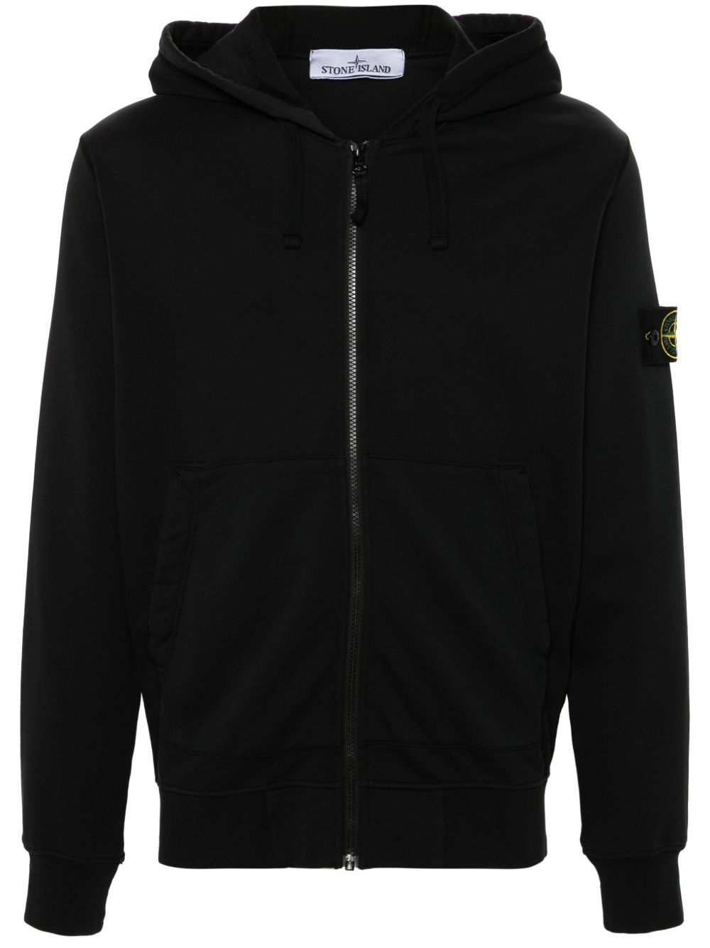 Stone Island 罗盘徽章连帽衫 - 黑色