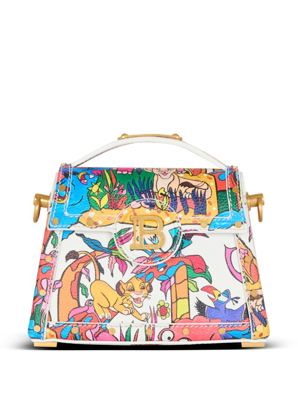 Balmain x Disney Dynasty 小号单肩包 - 白色