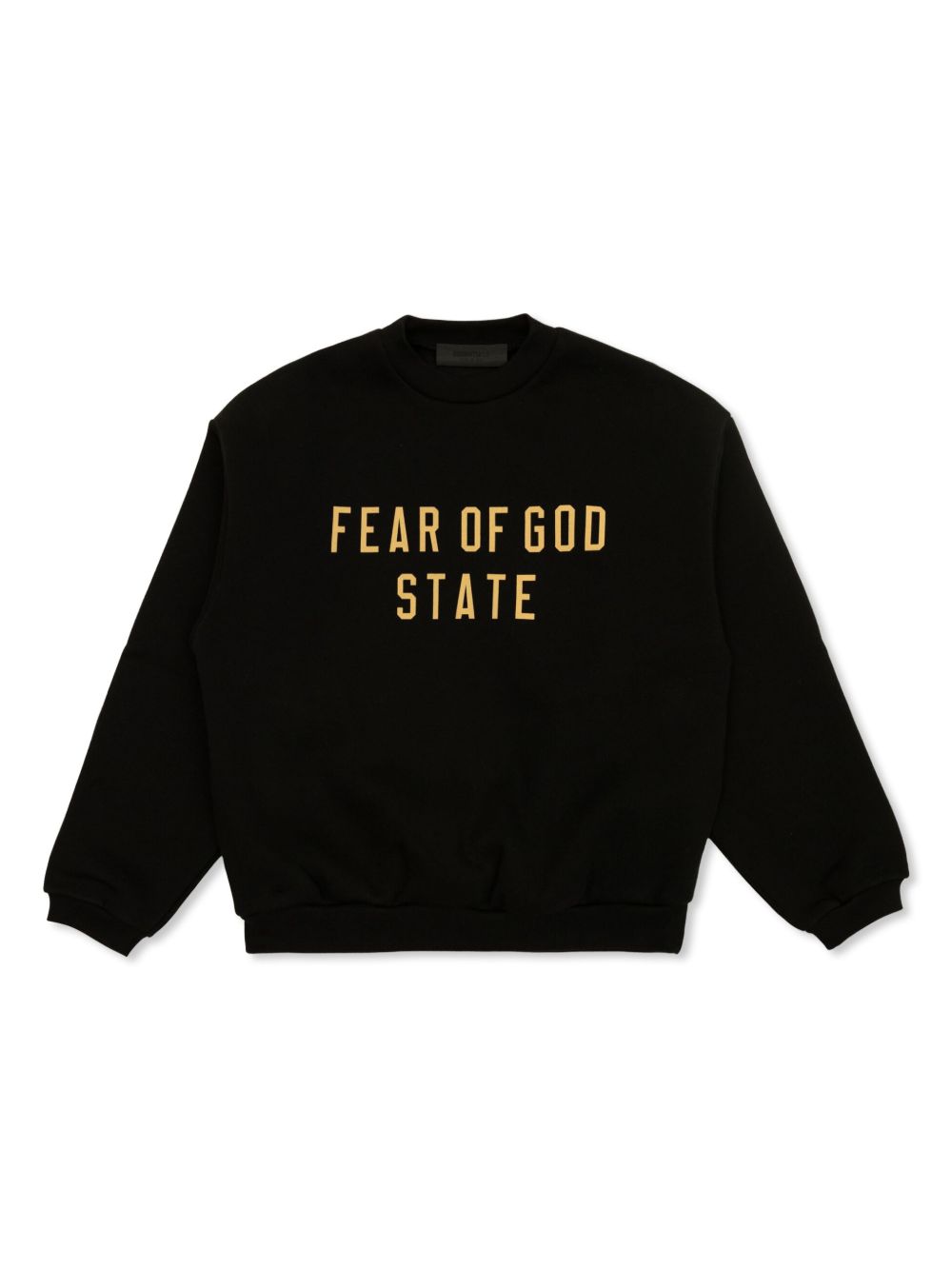 FEAR OF GOD ESSENTIALS KIDS logo印花卫衣 - 黑色