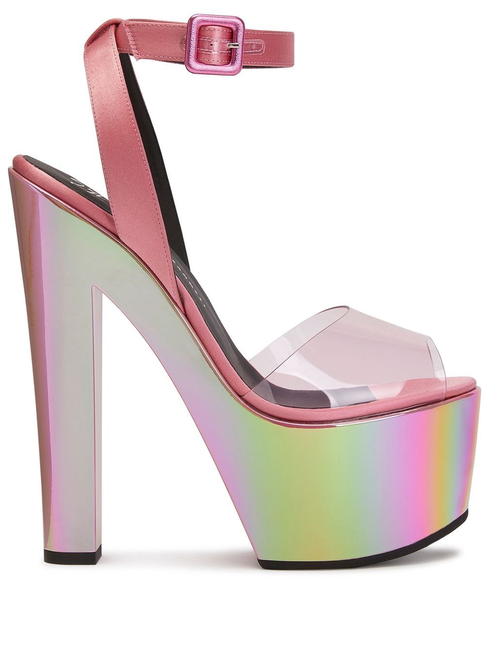 Giuseppe Zanotti Tarifa Plexi 高跟凉鞋 - 粉色