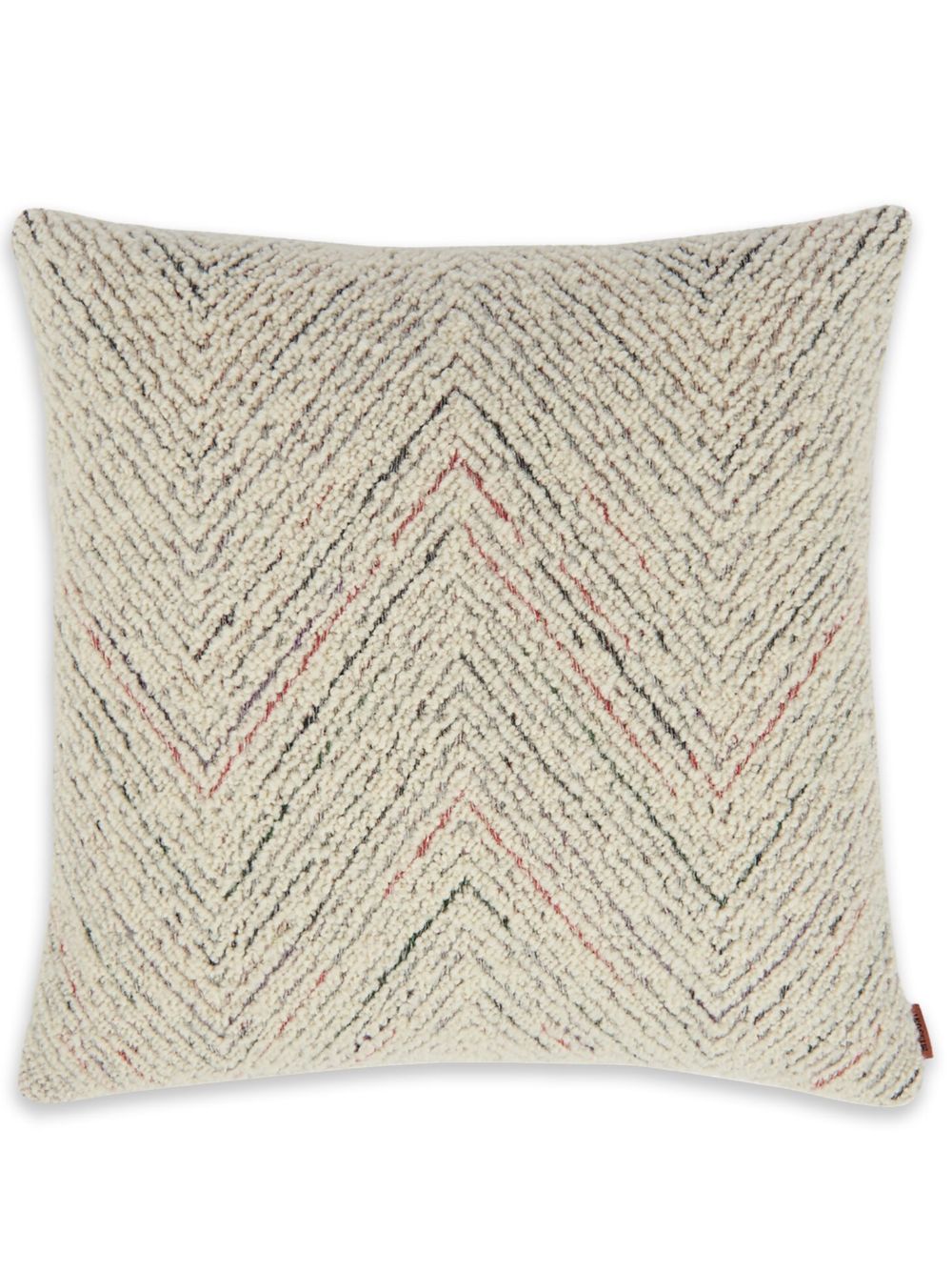 Missoni Home Gres Z字形编织小号抱枕 - 白色