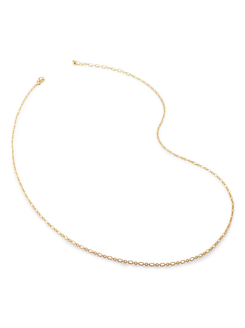 Monica Vinader Woven Chain 镀18K金银链式项链 - 金色