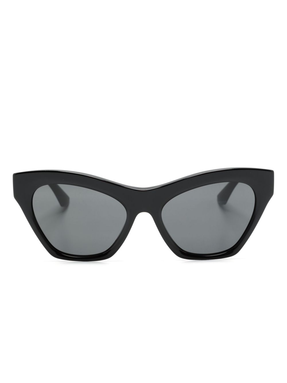 Burberry Eyewear logo字母猫眼框太阳眼镜 - 黑色