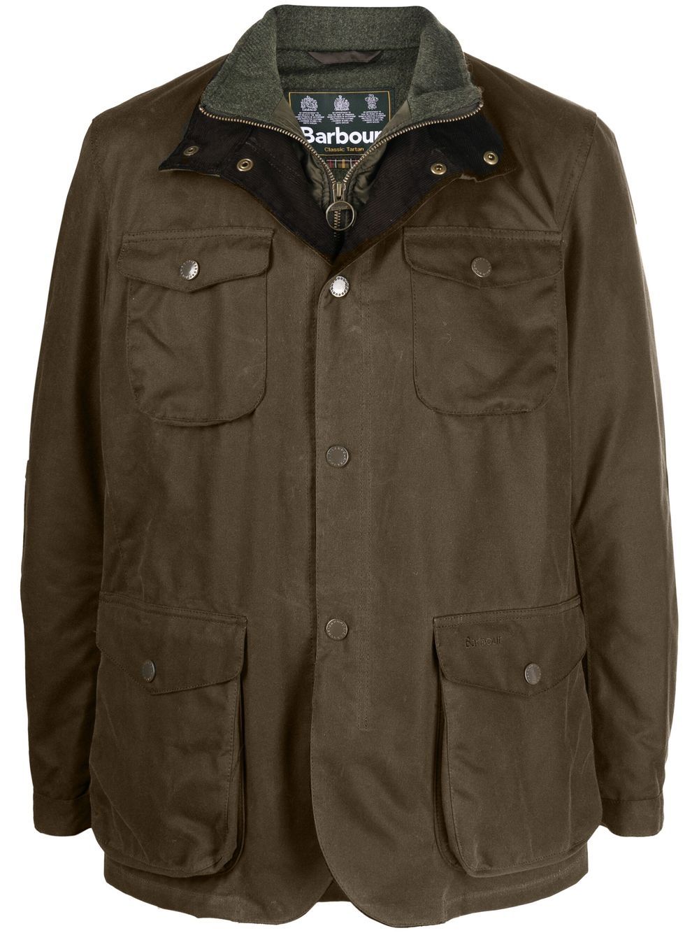 Barbour Ogston 涂蜡夹克 - 绿色