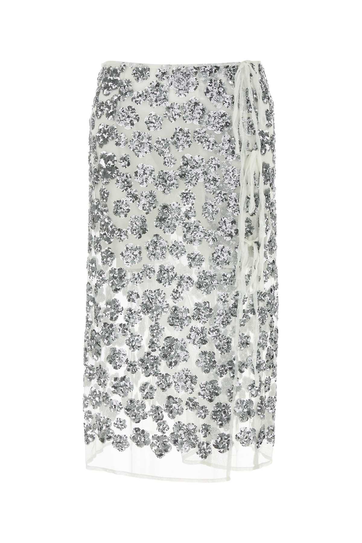 Cecilie Bahnsen Embellished Tulle Ariana Skirt