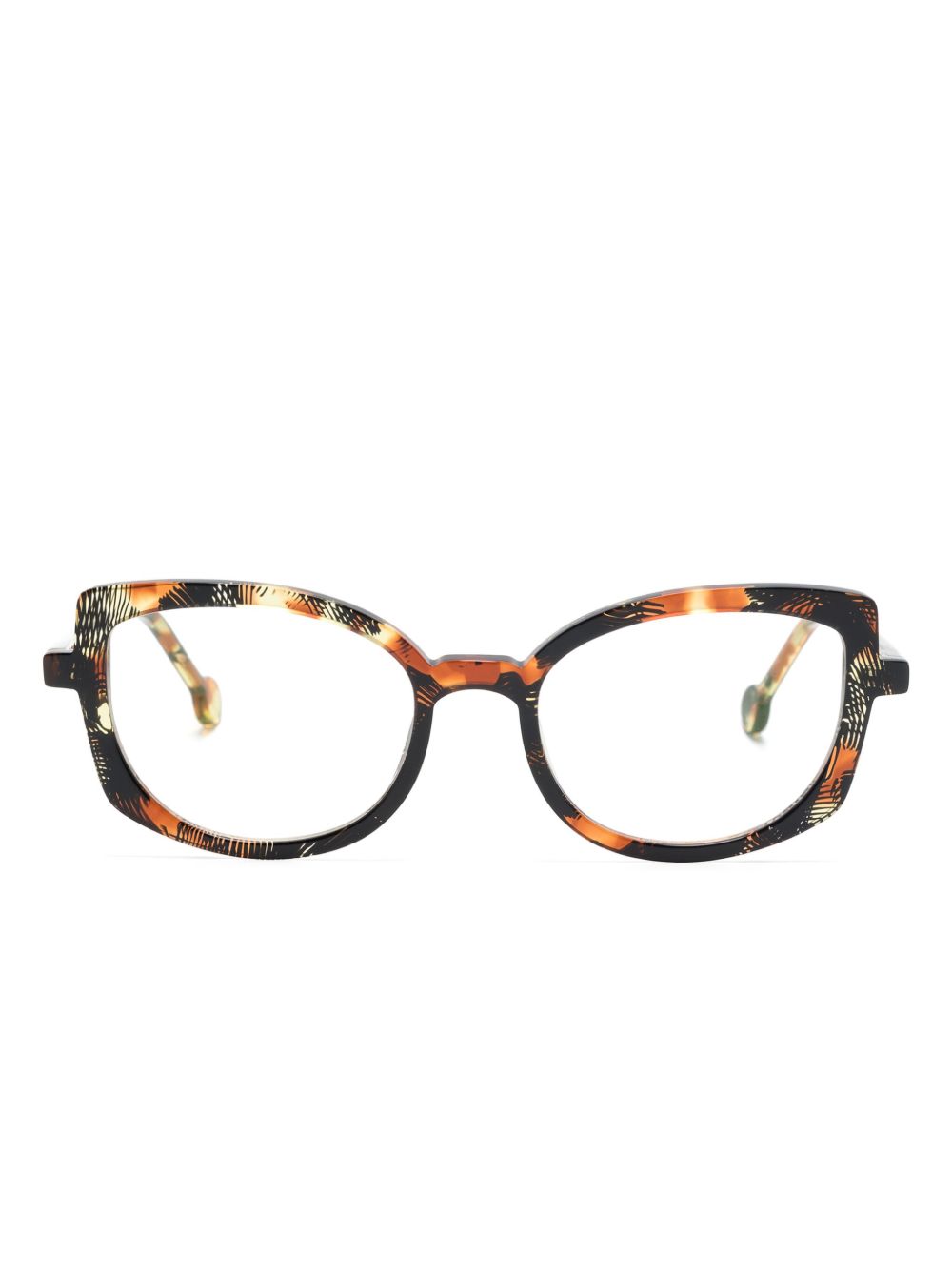 L.A. EYEWORKS Sea Ranch 猫眼镜框眼镜 - 黑色