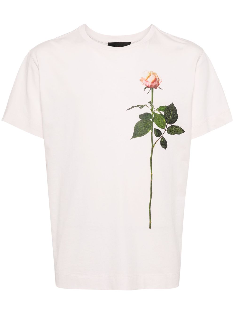 Simone Rocha 花卉印花棉T恤 - 粉色