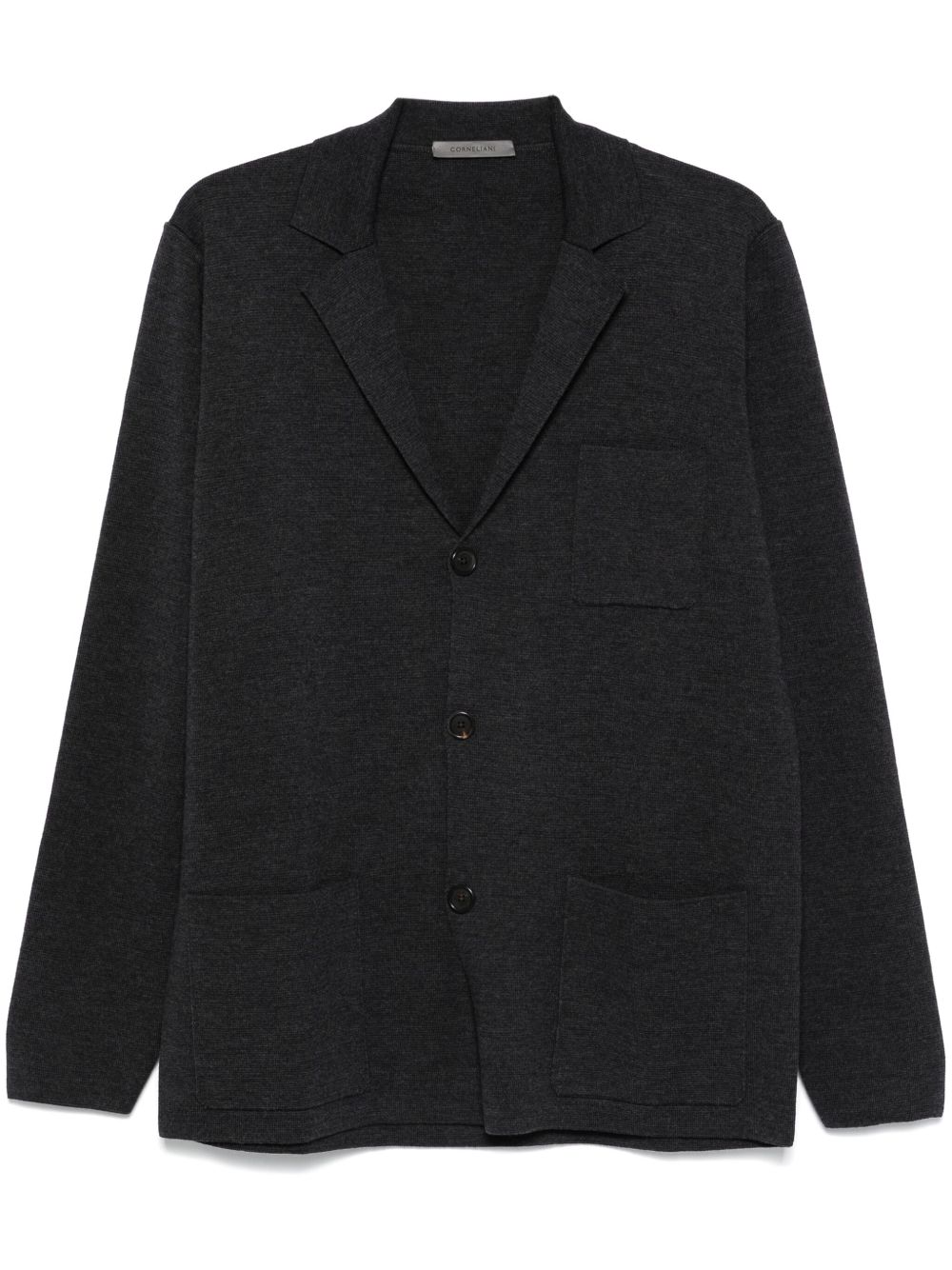 Corneliani knitted blazer - 灰色