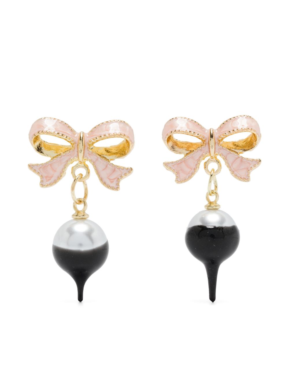 Ottolinger Bow Pearl 耳环 - 金色