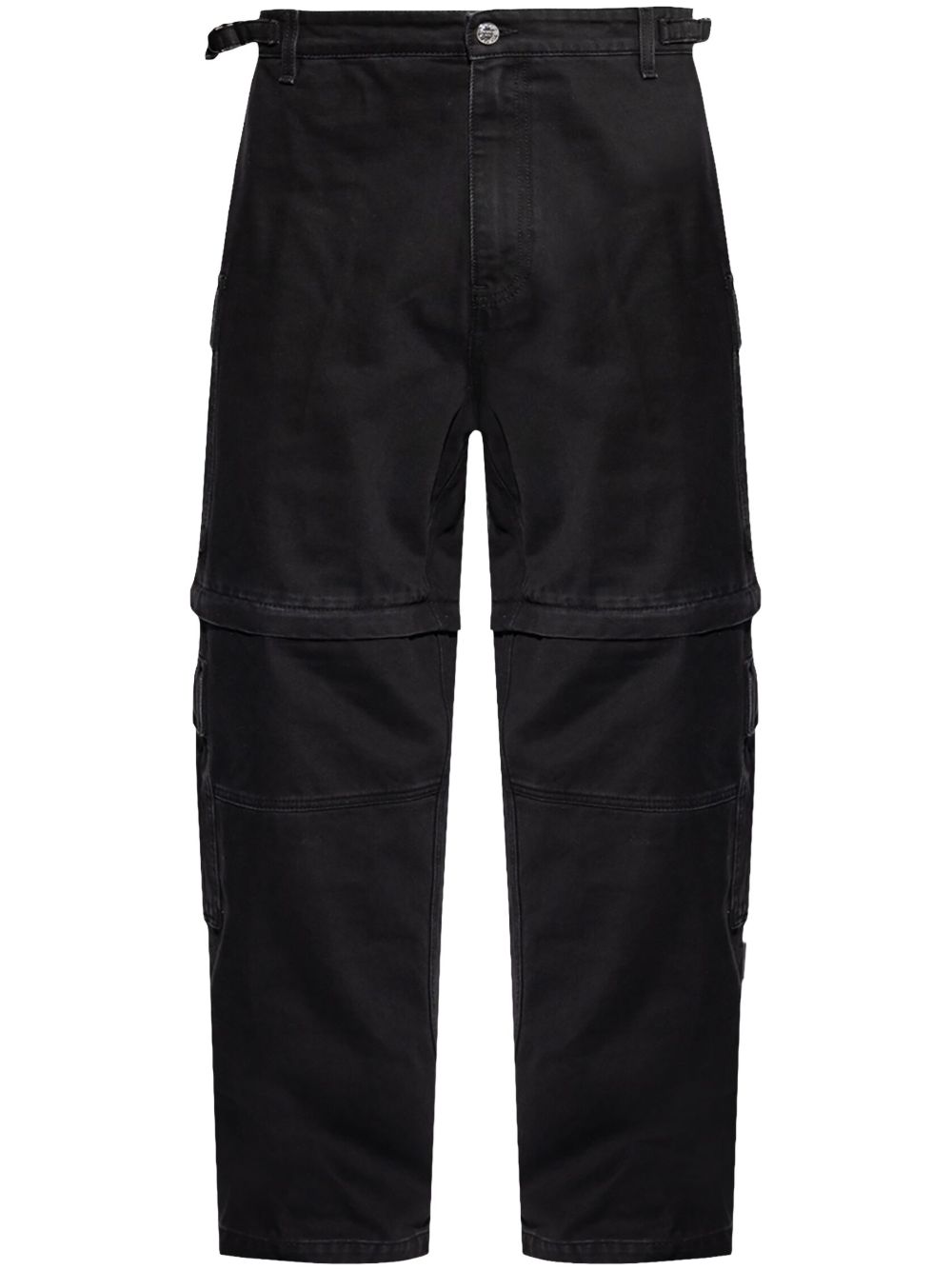 VETEMENTS 长短两穿牛仔裤 - 黑色