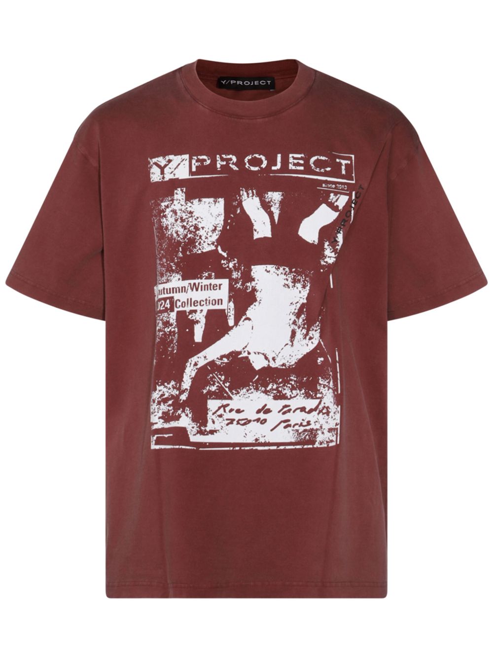 Y/Project 图案印花T恤 - 红色