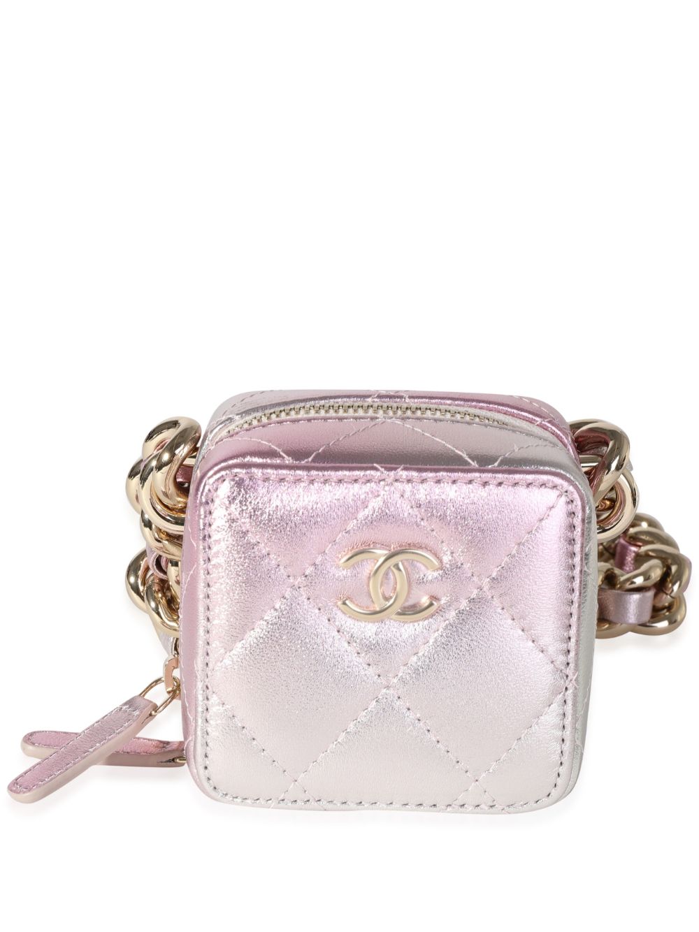 CHANEL Pre-Owned Coco Punk Cube 单肩包（2021年典藏款） - 粉色