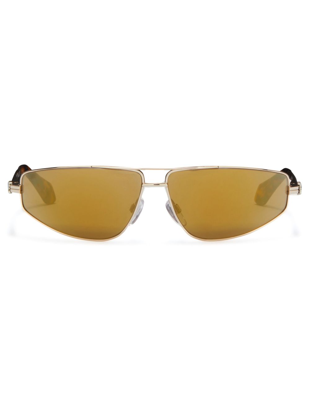 Palm Angels Eyewear Clavey 长方形框太阳眼镜 - 金色