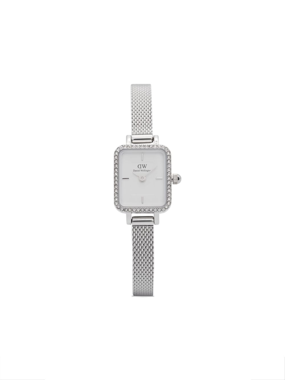 Daniel Wellington Quadro Mini Lumine 18毫米腕表 - 银色