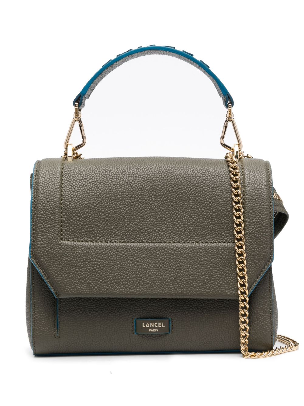 Lancel Ninon 皮质中号单肩包 - 绿色
