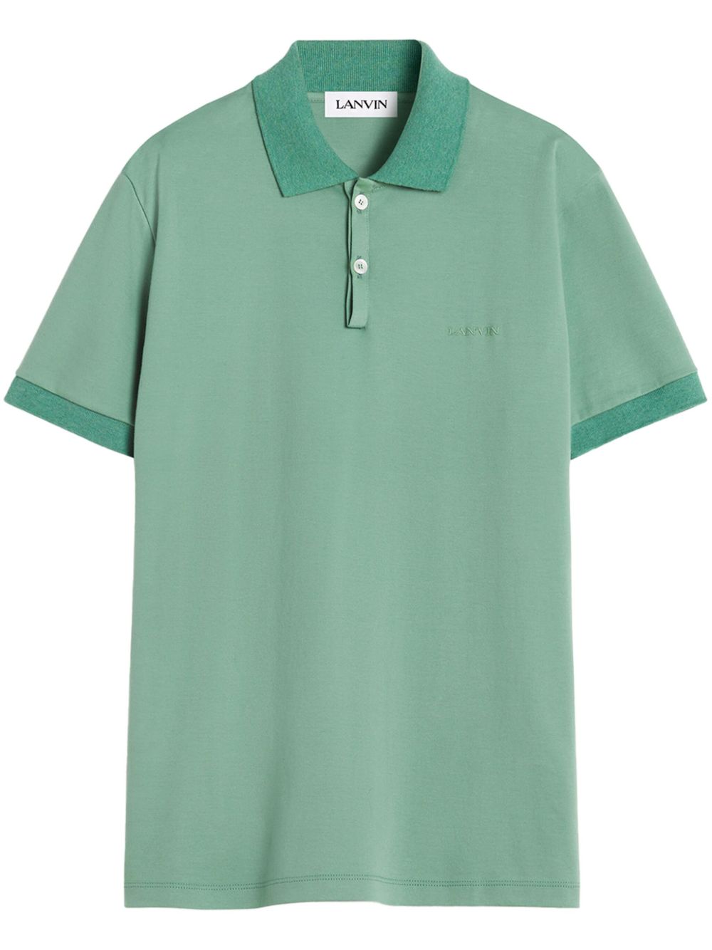 Lanvin cotton polo shirt - 绿色