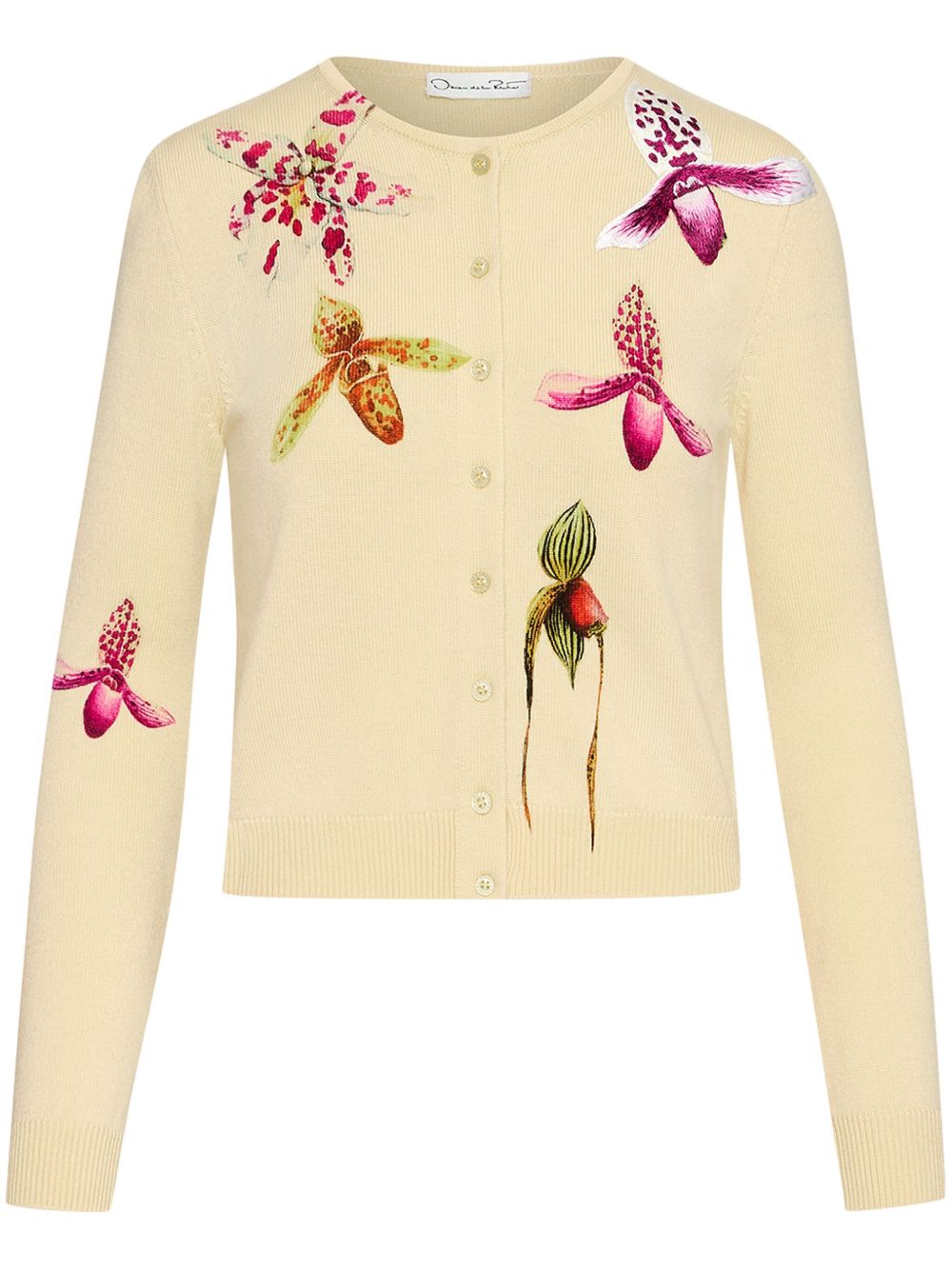 Oscar de la Renta Orchid 印花开衫 - 黄色