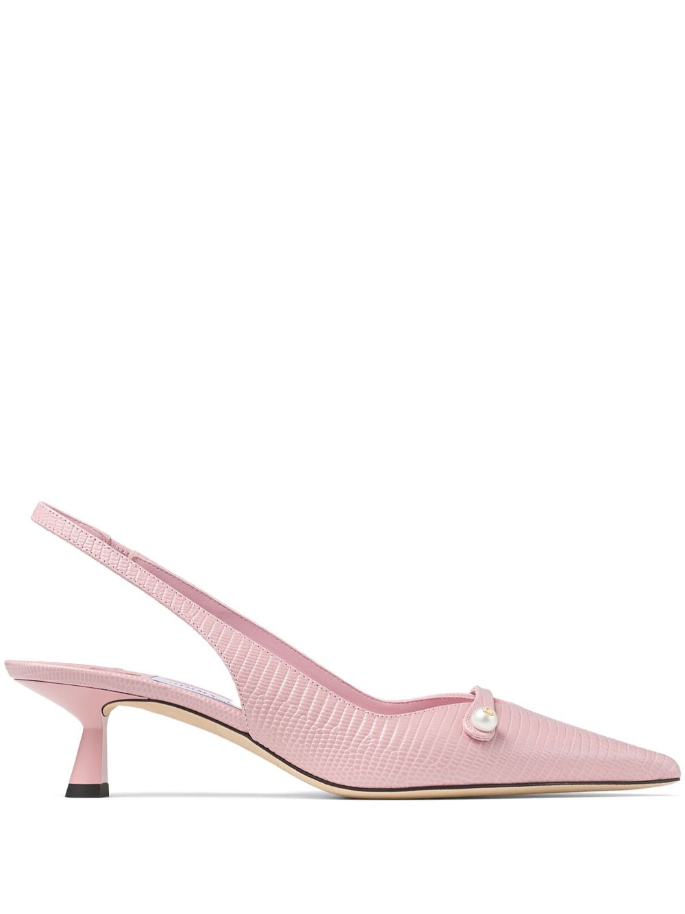 Jimmy Choo Amita 皮质中跟鞋 - 粉色