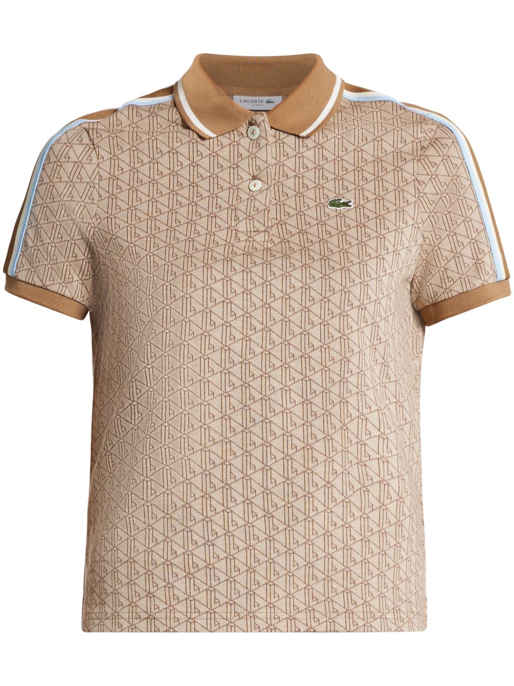 Lacoste 经典logo提花棉polo衫 - 中性色