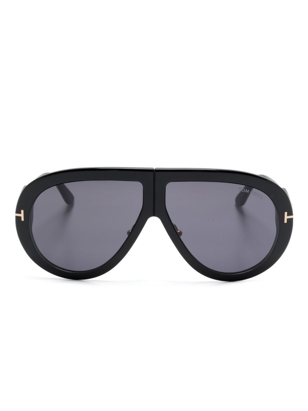 TOM FORD Eyewear 飞行员镜框太阳眼镜 - 黑色