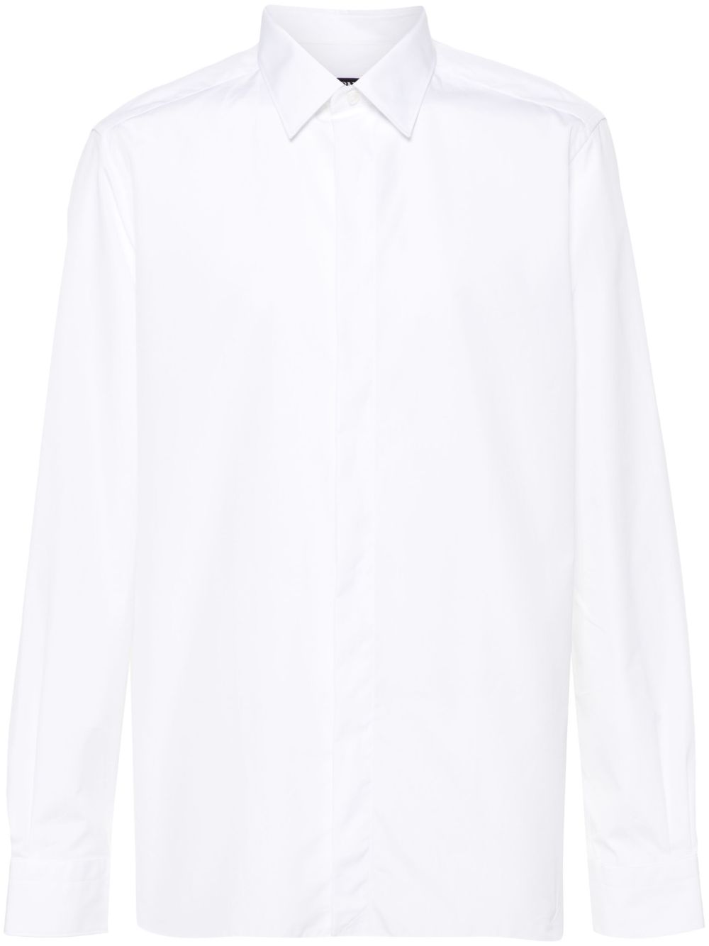 Zegna 经典棉衬衫 - 白色