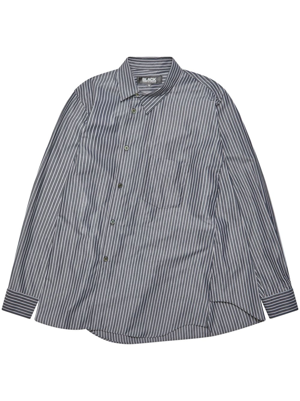 Black Comme Des Garçons 棉格纹衬衫 - 黑色
