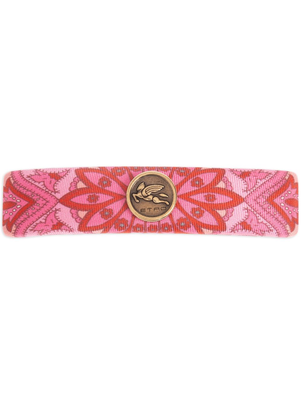 ETRO logo标牌发夹 - 粉色