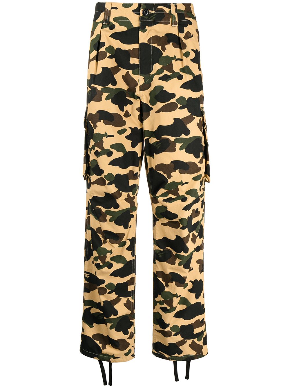 A BATHING APE® 迷彩印花工装裤 - 黄色