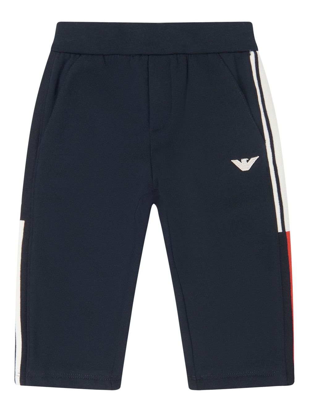 Emporio Armani Kids logo运动裤 - 蓝色