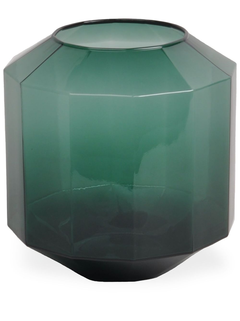 XLBoom Bliss 中号玻璃花瓶（20厘米 x 20厘米） - 绿色