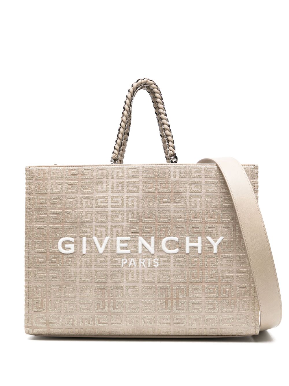 Givenchy G-Tote 中号帆布手提包 - 金色