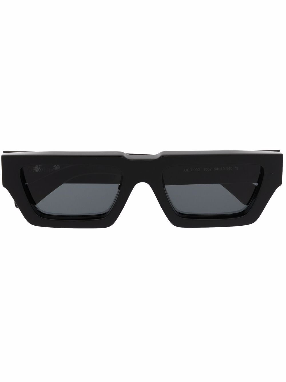Off-White Eyewear Manchester 长方形镜框太阳眼镜 - 黑色