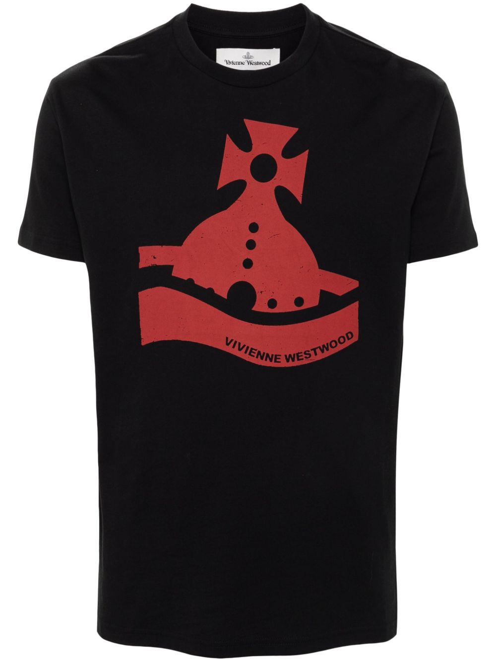 Vivienne Westwood Sunken Orb Classic T恤 - 黑色