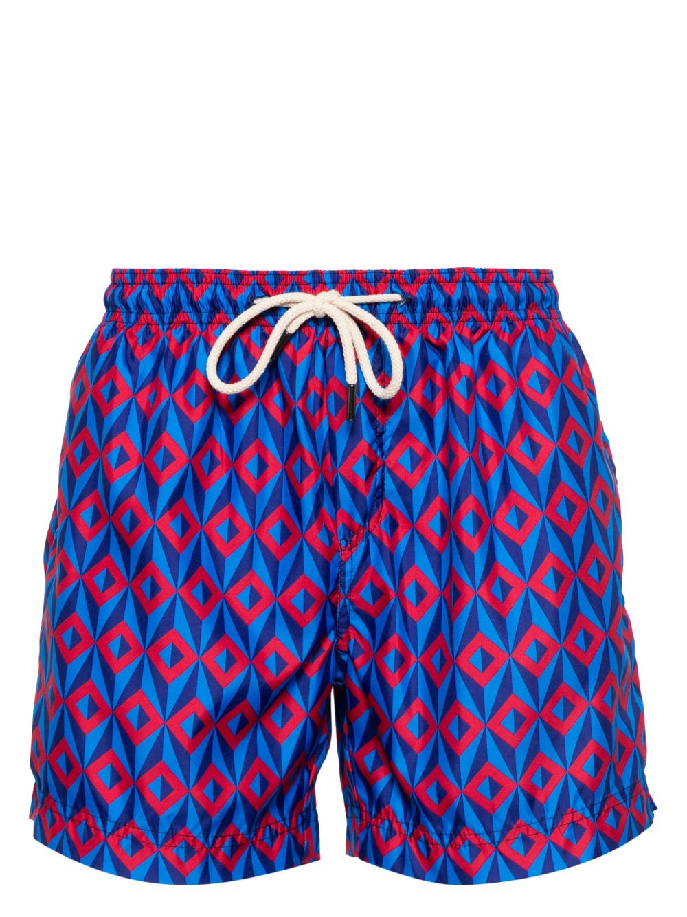 PENINSULA SWIMWEAR Ponente 几何图案印花泳裤 - 蓝色