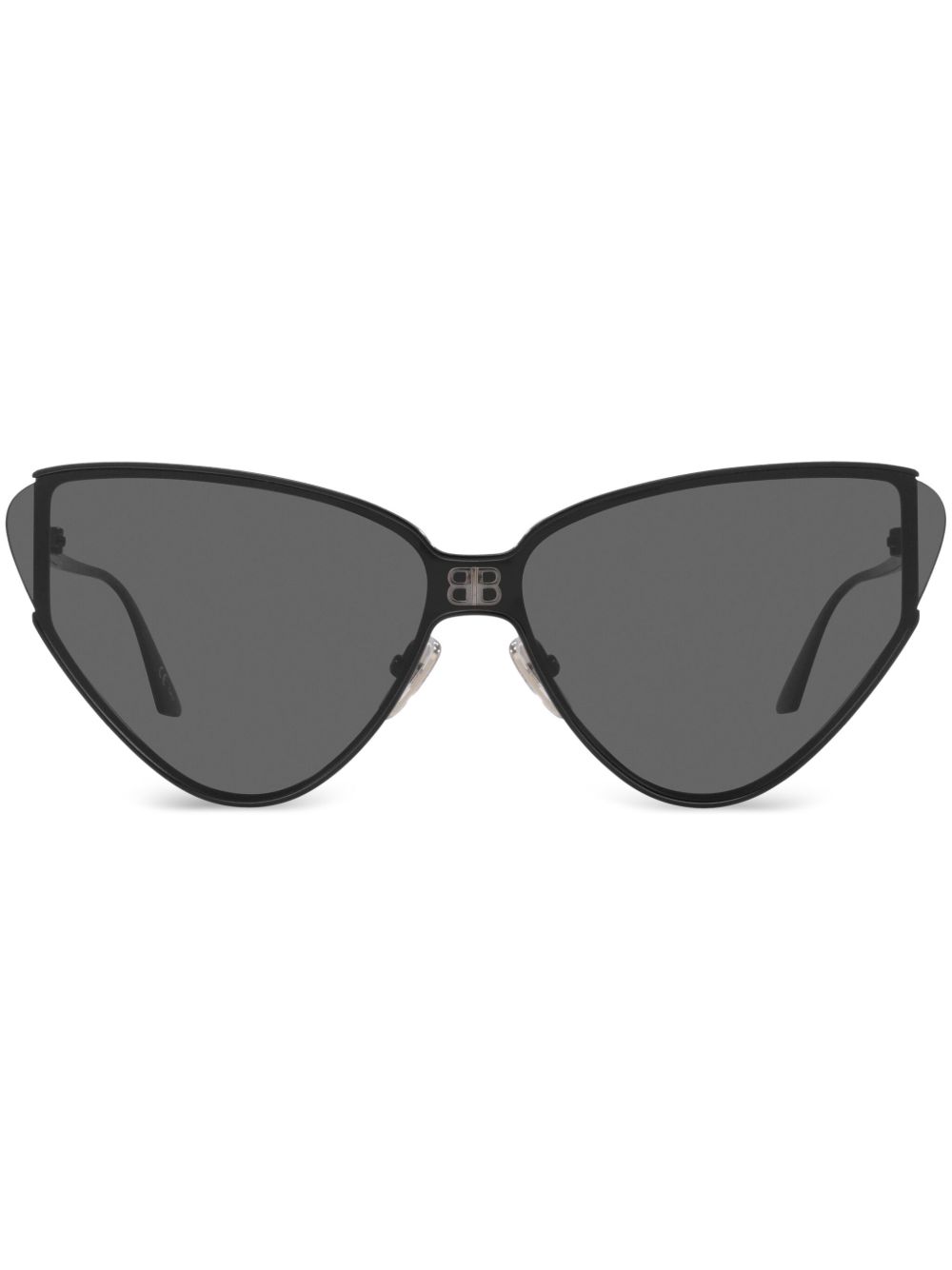 Balenciaga Eyewear 猫眼框太阳眼镜 - 黑色