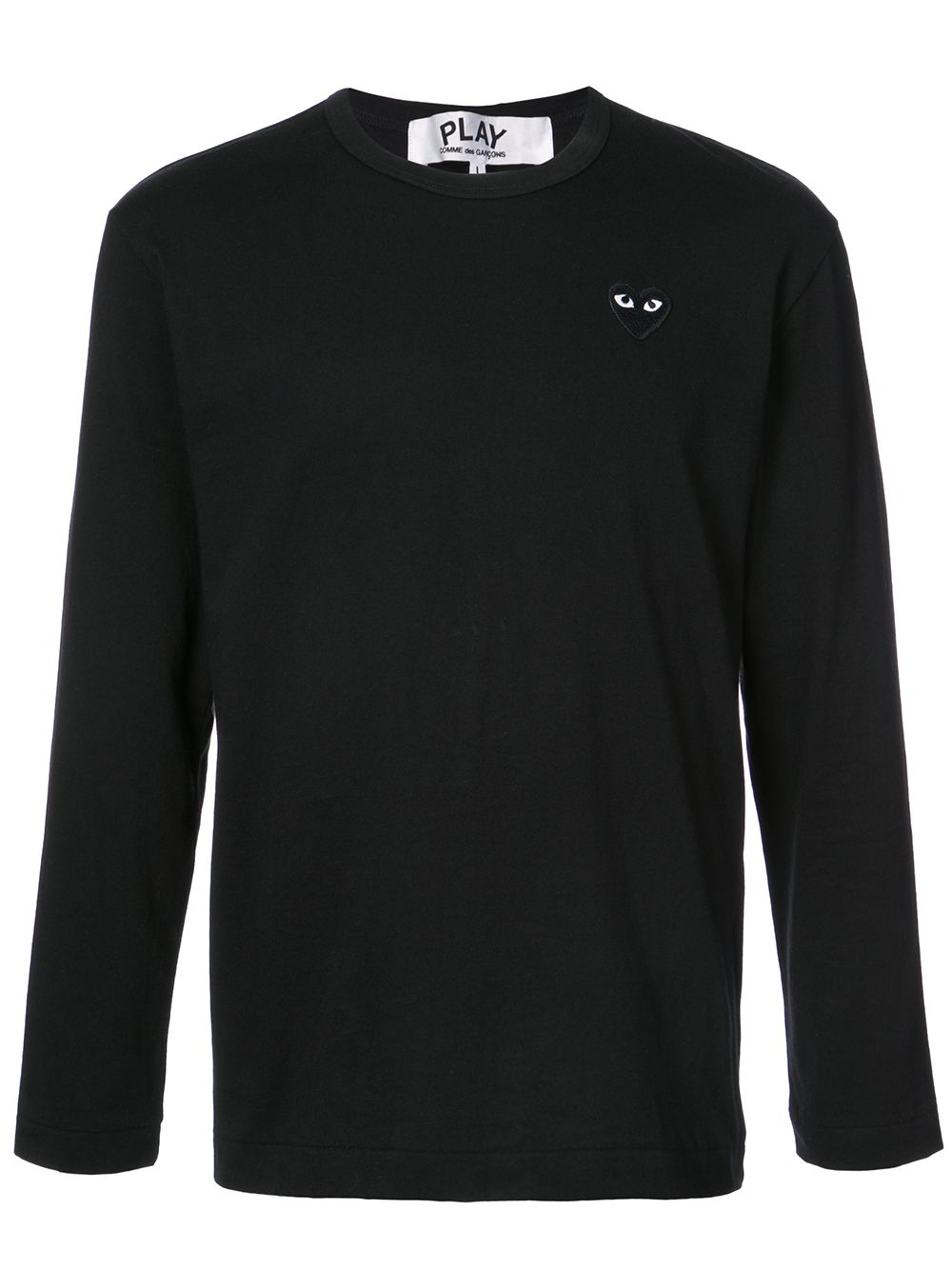 Comme Des Garçons Play long-sleeve heart logo T-shirt - 黑色