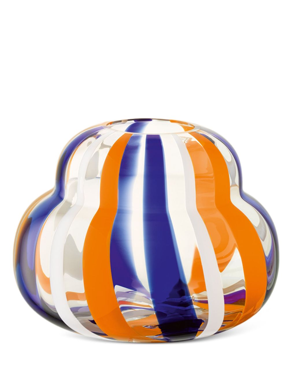 LSA International Folk 玻璃花瓶（19厘米 x 25.4厘米） - 橘色