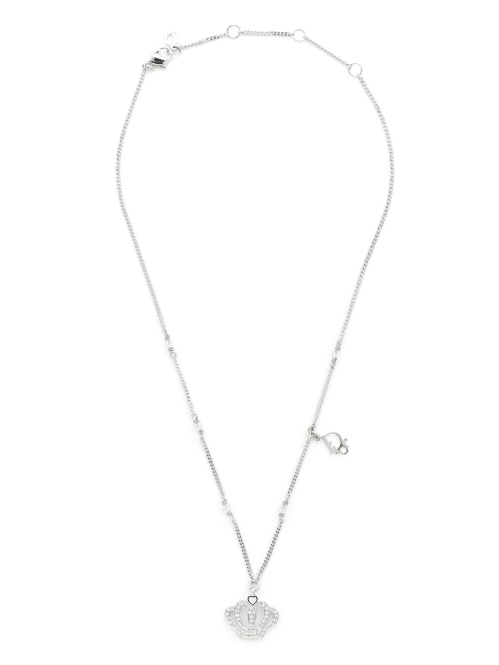 Christian Dior Pre-Owned 2000s Crown necklace - 银色