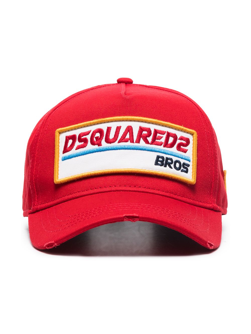 DSQUARED2 Bros 标贴棒球帽 - 红色