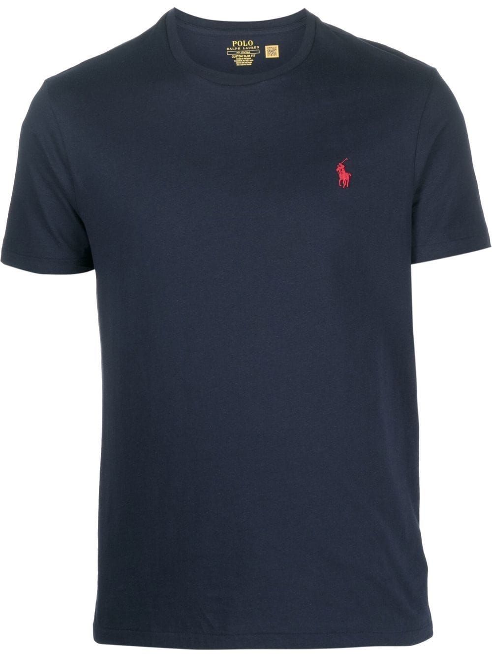 Polo Ralph Lauren logo刺绣T恤 - 蓝色